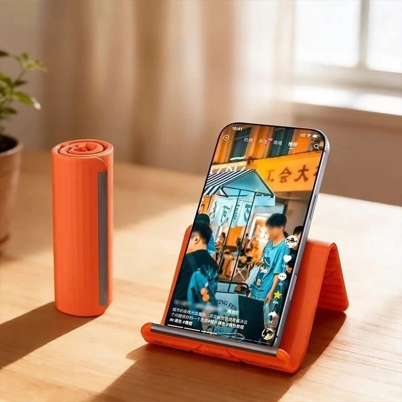 Laptop Stand - ขาตั้งโทรศัพท์ซิลิโคนแบบยืดหยุ่นสำหรับตั้งโต๊ะ พกพาสะดวก ปรับมุมได้หลายระดับ สำหรับโทรศัพท์มือถือ แท็บเล็ต แล็ปท็อป