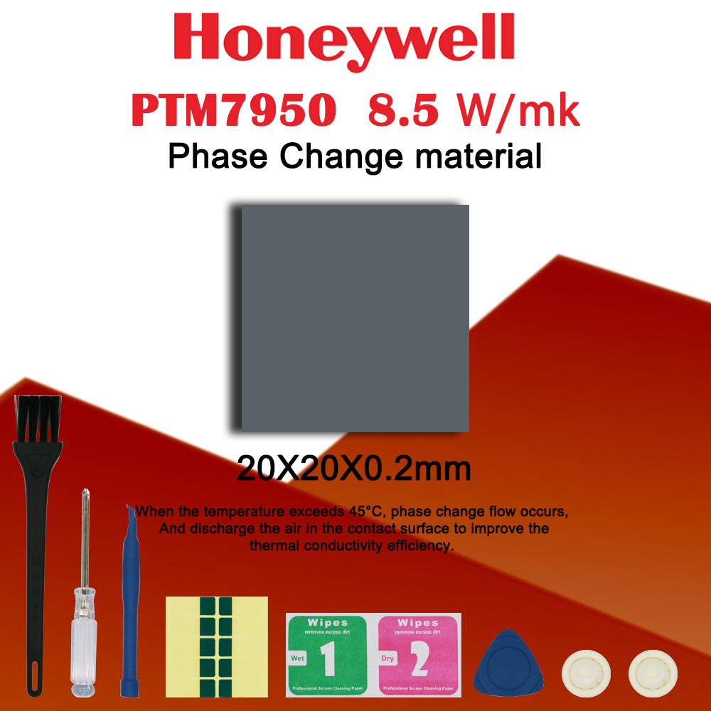 Laptop Cooling Pad - แผ่นนำความร้อนแบบเปลี่ยนสถานะของเหลว Honeywell PTM7950 8.5W/mk วัสดุซิลิโคนนำความร้อน สำหรับแล็ปท็อป/CPU/GPU