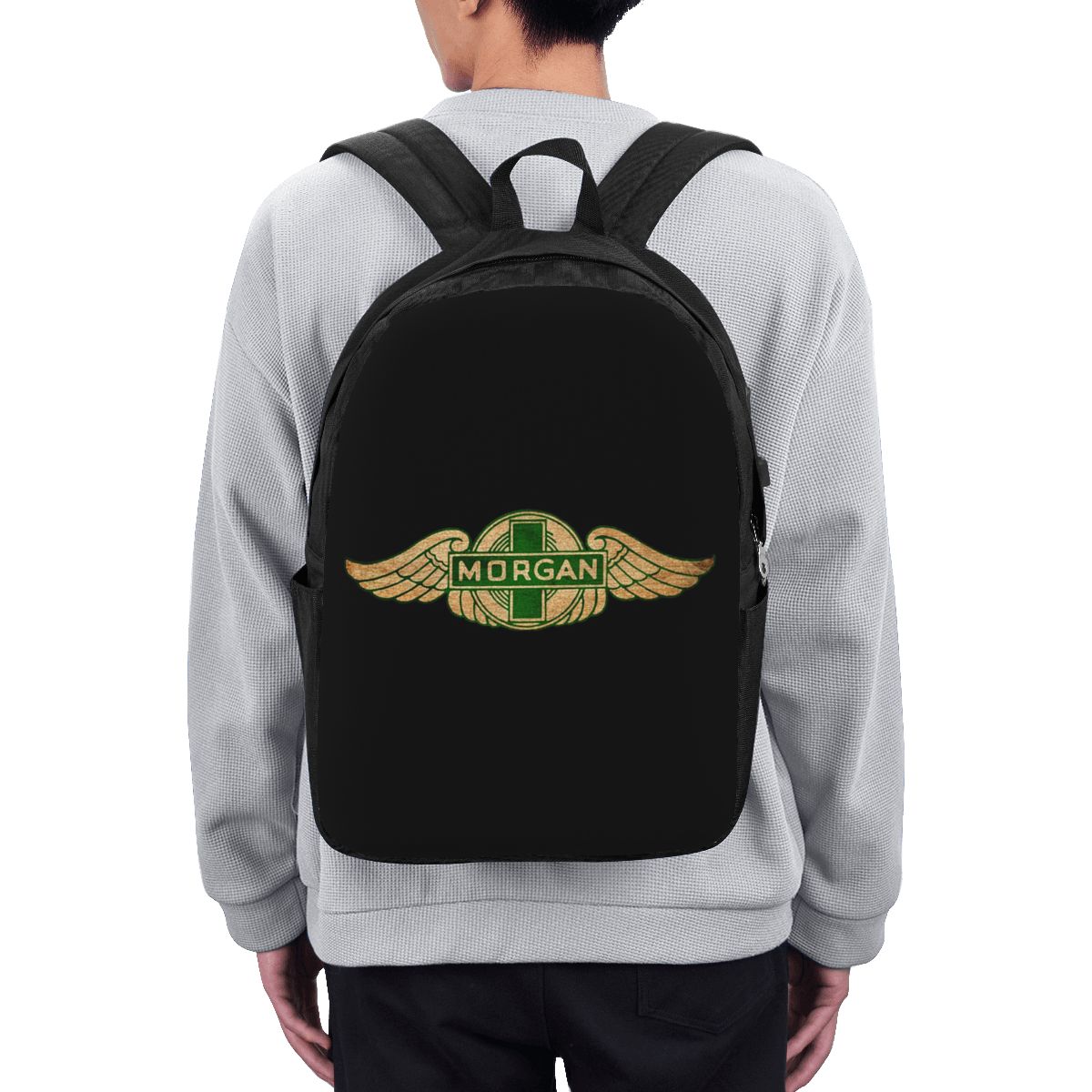 Laptop Bag - มอร์แกน มอเตอร์ คาร์ คอมพานีกระเป๋าเป้สะพายหลังกระเป๋าใส่โน๊ตบุ๊คสำหรับเดินทางคอมพิวเตอร์กระเป๋านักเรียนวิทยาลัยกระเป๋าใส่แล็ปท็อปกระเป๋าสะพายสำหรับผู้ชายผู้หญิง